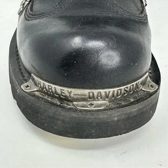 Harley-Davidson Men’s Brake Light Leather Riding Boots - BLACK - Picture 7 of 14